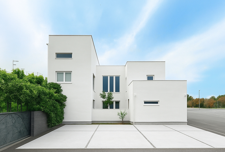 シンプルモダンな外観×FILEが手がけた家具のようなオーダーキッチン