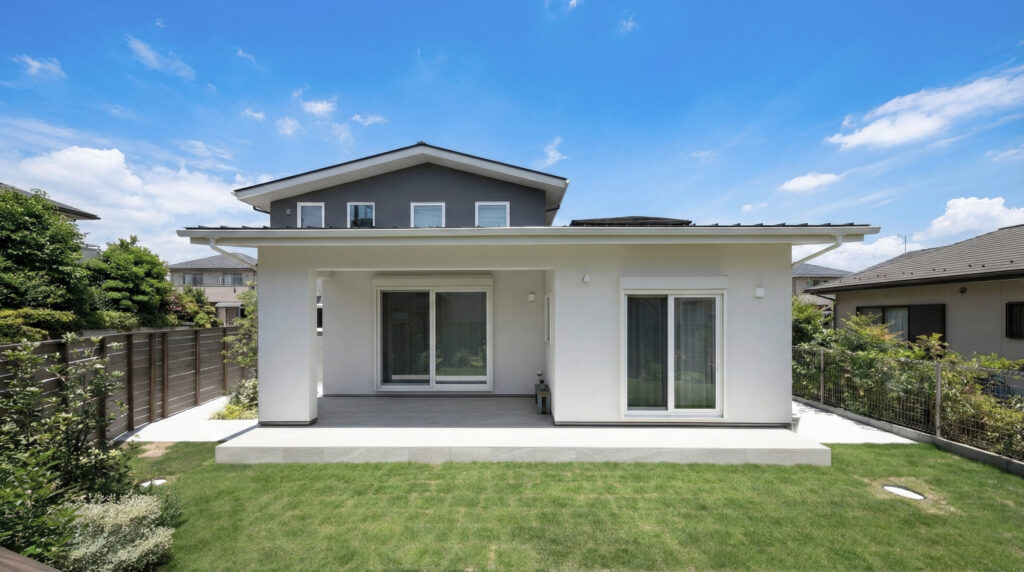 ツートンカラーの塗り壁