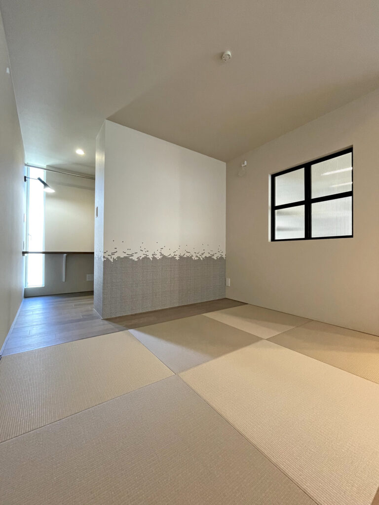 灰桜色の畳スペース
