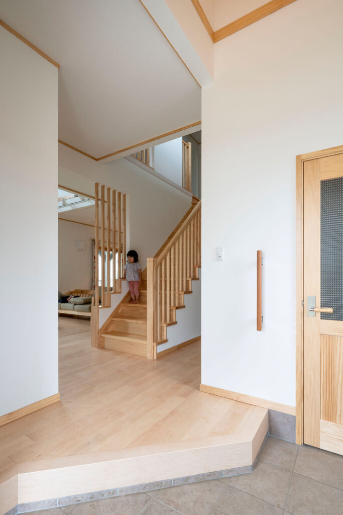 北欧インテリアの玄関ホール