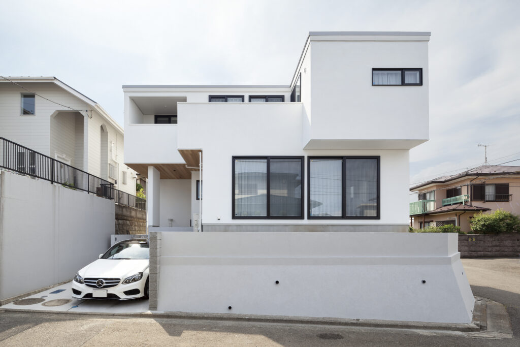 ハコ型の塗り壁（ホワイト）