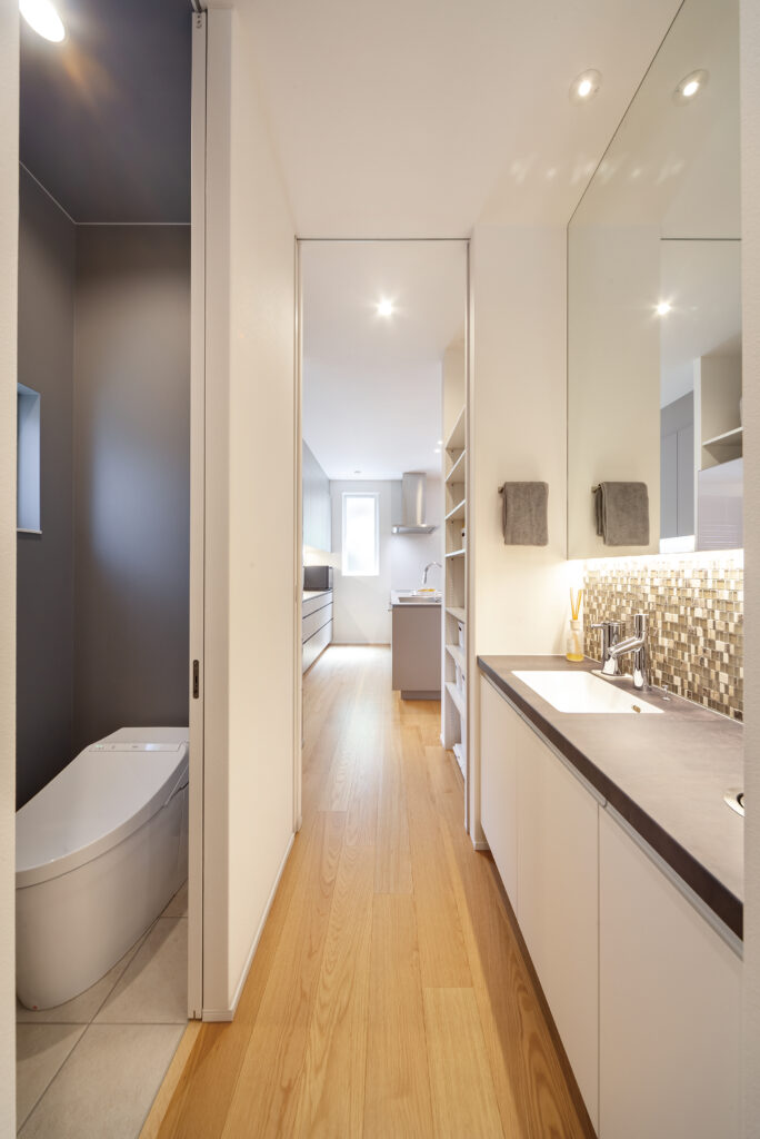 ホテルライクな造作洗面台