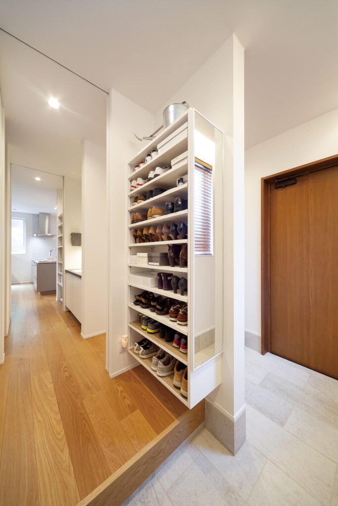 オープンスタイルの下駄箱